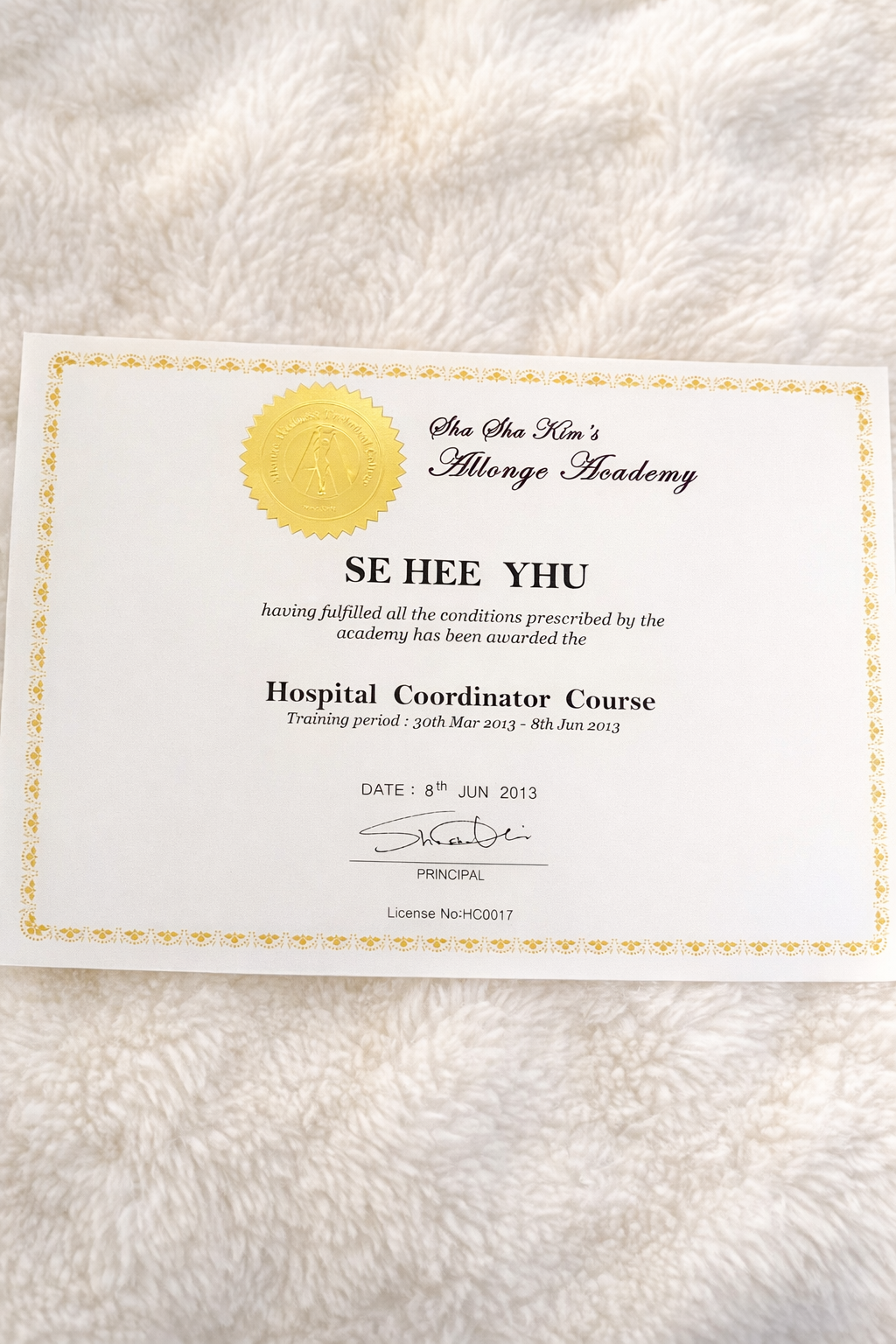 Hospital Coordinator Course